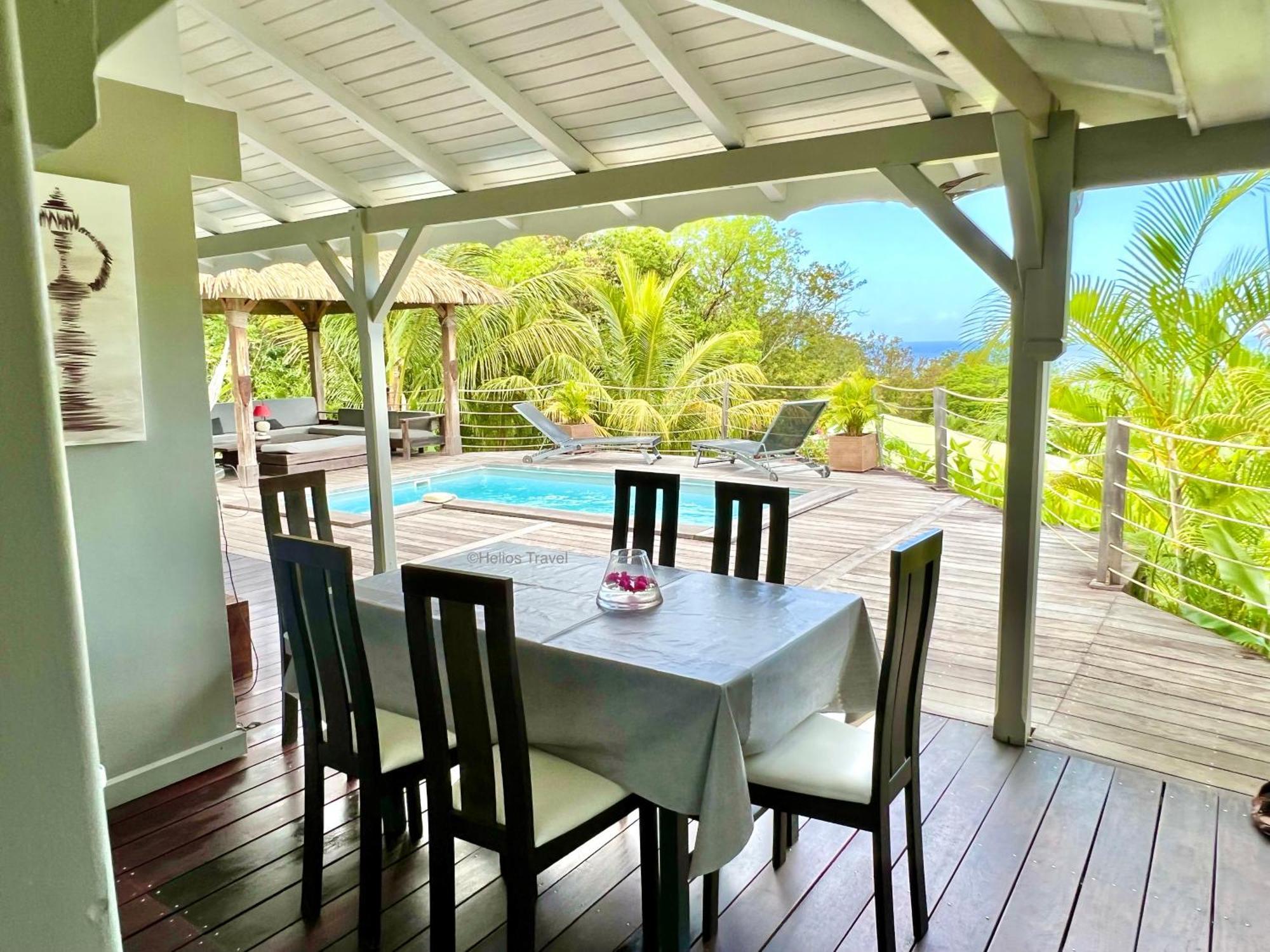 Villa Corali, Vue Mer, Piscine, Pointe Batterie דסהייס מראה חיצוני תמונה